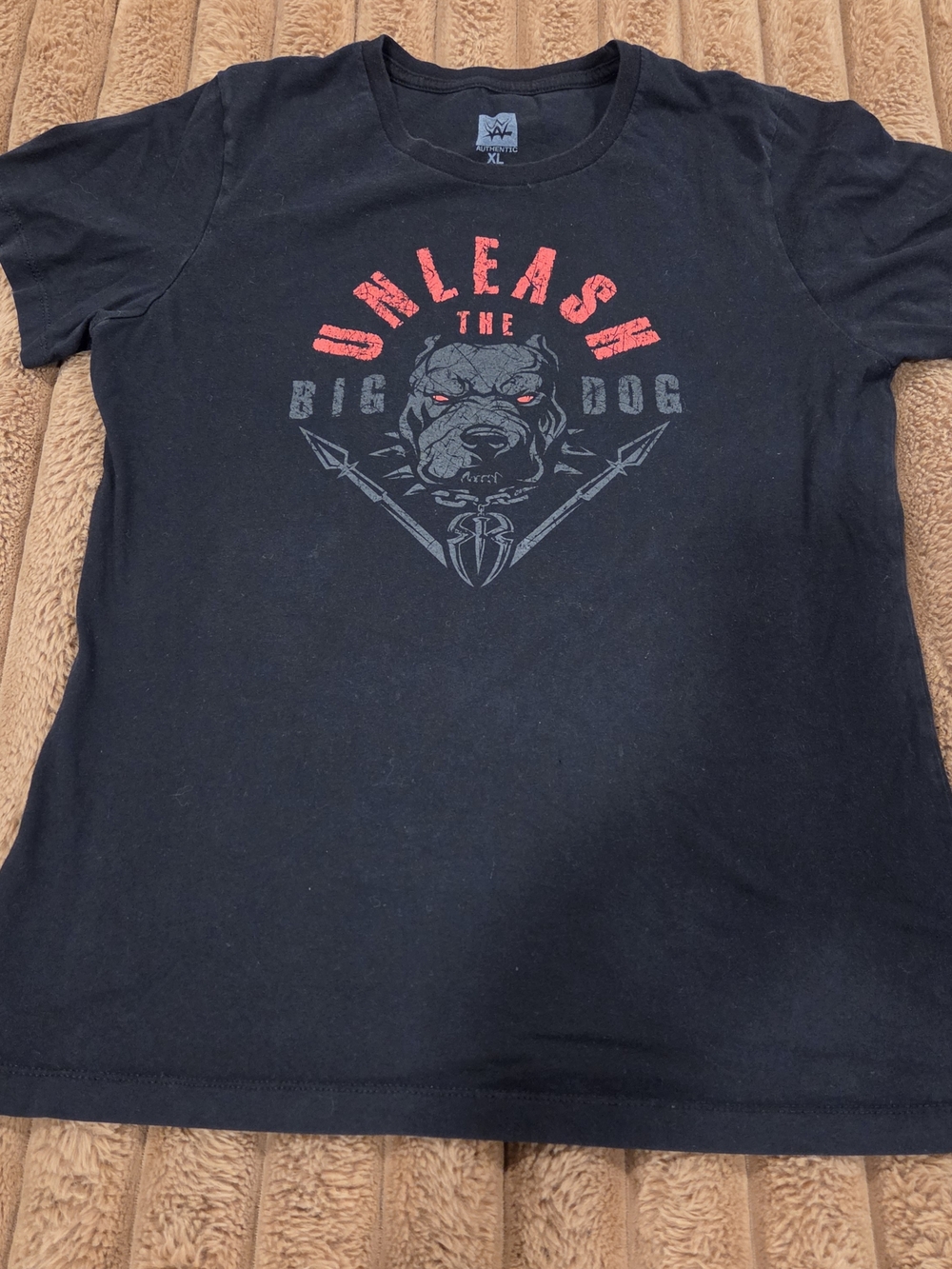 WWE Black & Red 'Unleash The Big Dog' Graphic Dog Tee